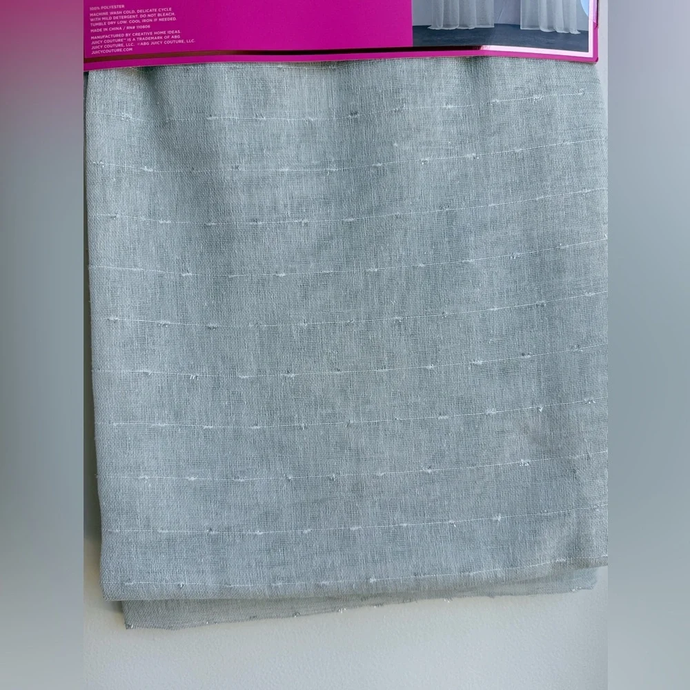 Juicy Couture Two Rod Pocket Window Panels Each Panel 38 In X 84 In New